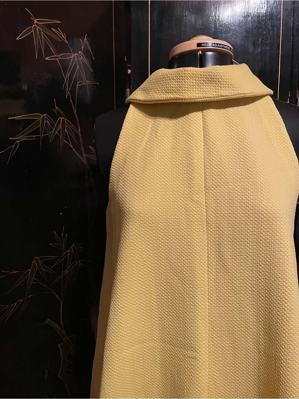 Vintage Midi Dress in Mustard Yellow